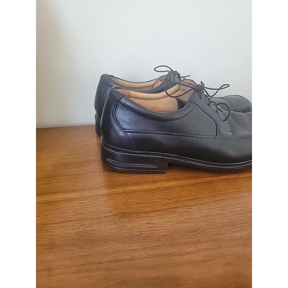Rockport Mens Black Leather Signature Dress Oxford Shoes APM12881 Sz 12 M